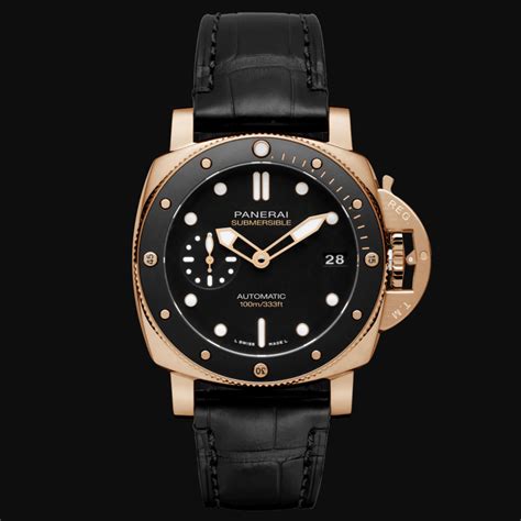 panerai submersible 42mm gold|panerai submersible marina militare.